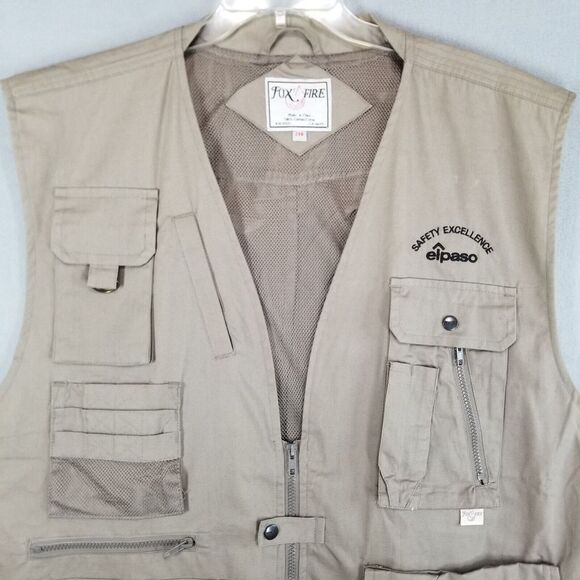 Foxfire Thunder 2XB Big Vest River Gear Ultimate‎ Safari Hunting Photography Tan - Picture 3 of 16